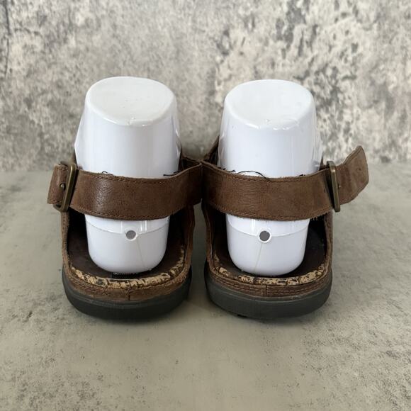 Womens 7 Merrell Around Town Back Strap Sandals Brown Leather Slingback Casual - Picture 5 of 9